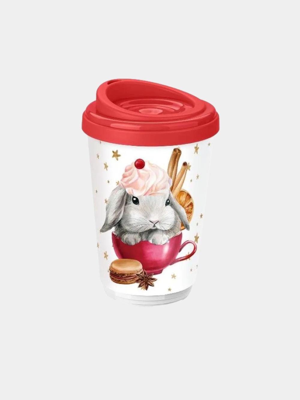 Termal stakan, ikki qoplamli, ichimliklar uchun, 300-400 ml 3