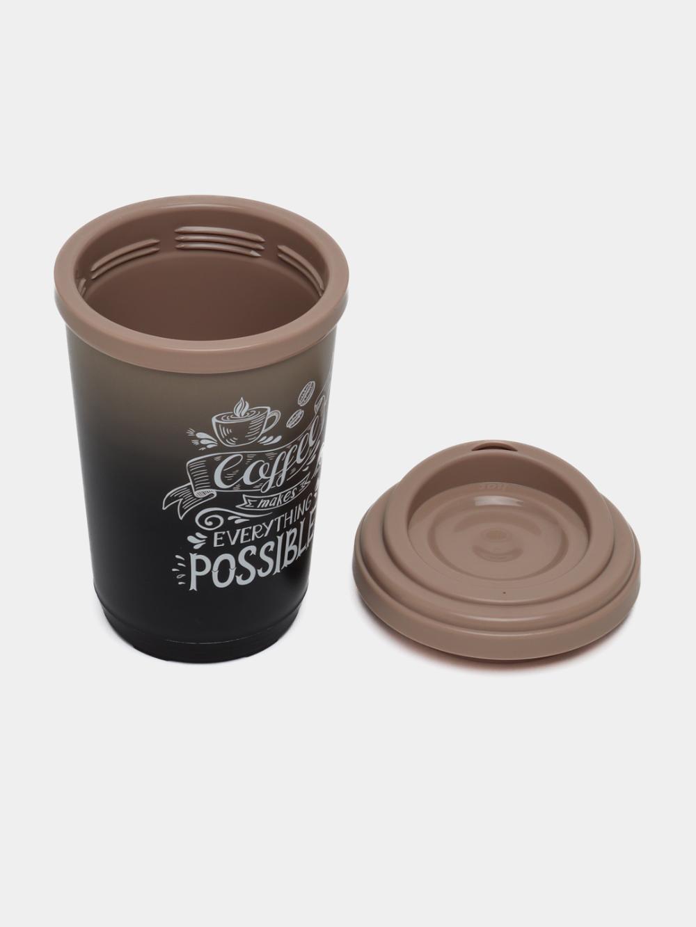 Termal stakan, ikki qoplamli, ichimliklar uchun, 300-400 ml 5