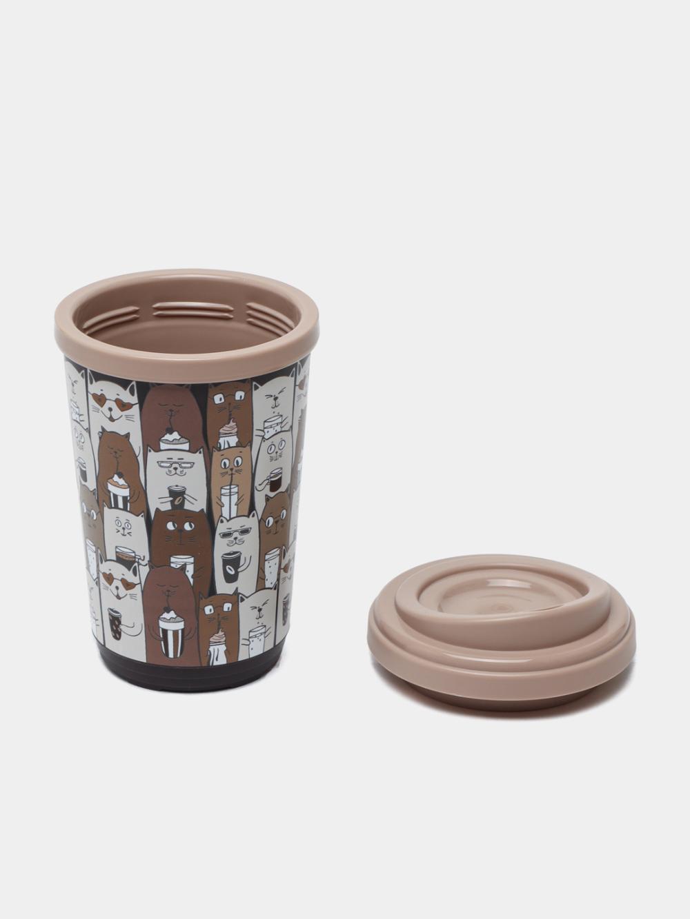 Termal stakan, ikki qoplamli, ichimliklar uchun, 300-400 ml 7