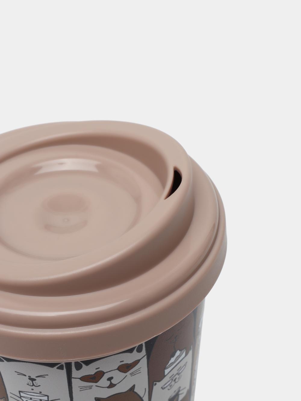 Termal stakan, ikki qoplamli, ichimliklar uchun, 300-400 ml 9