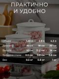 Набор эмалированных кастрюль "001", 4.3, 2.9, 1.45 литр 2