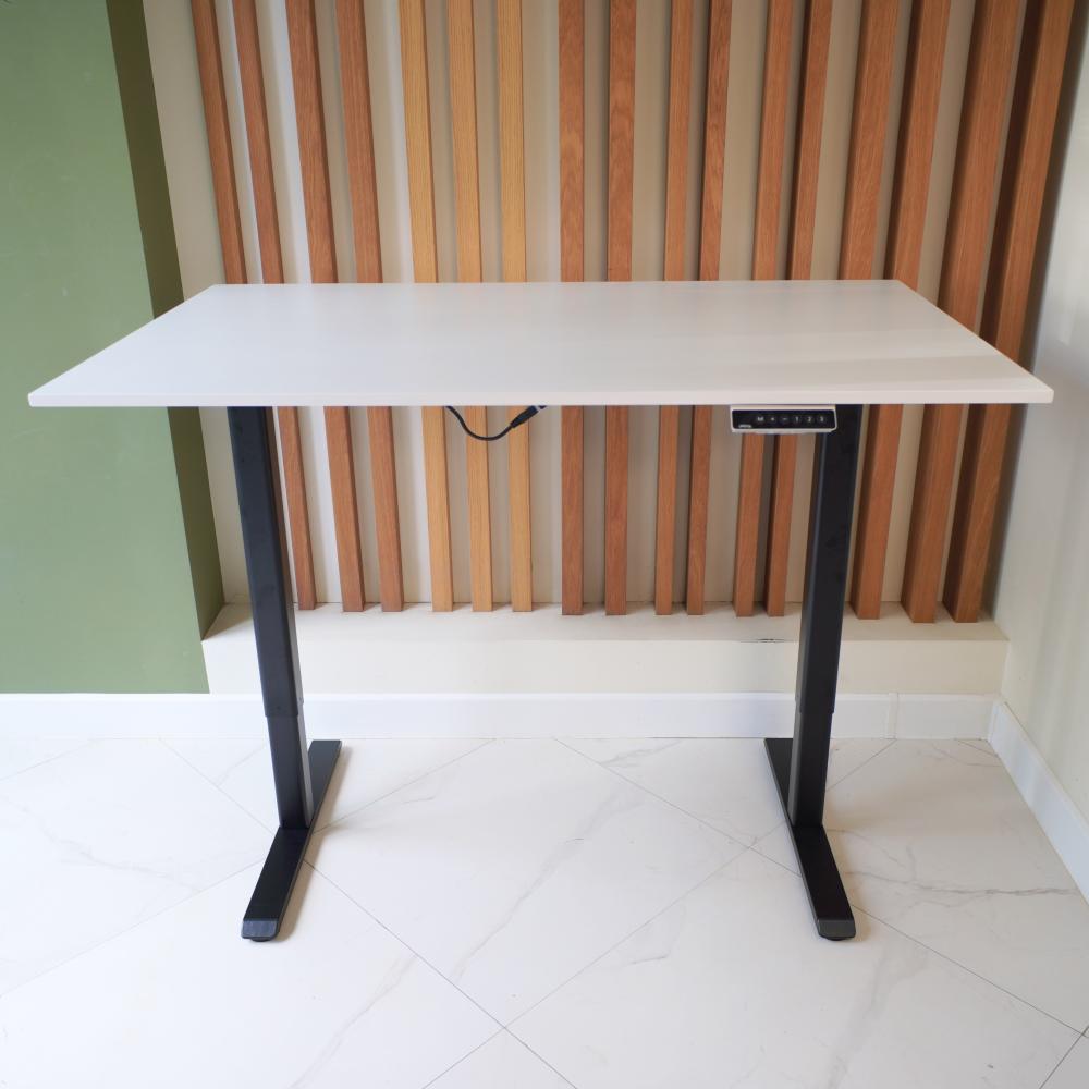 UPSTOL balandligi sozlanishi kompyuter stoli One: ramka qora va sunta stol usti 130х60 SHB2420-D450-B-W130 9