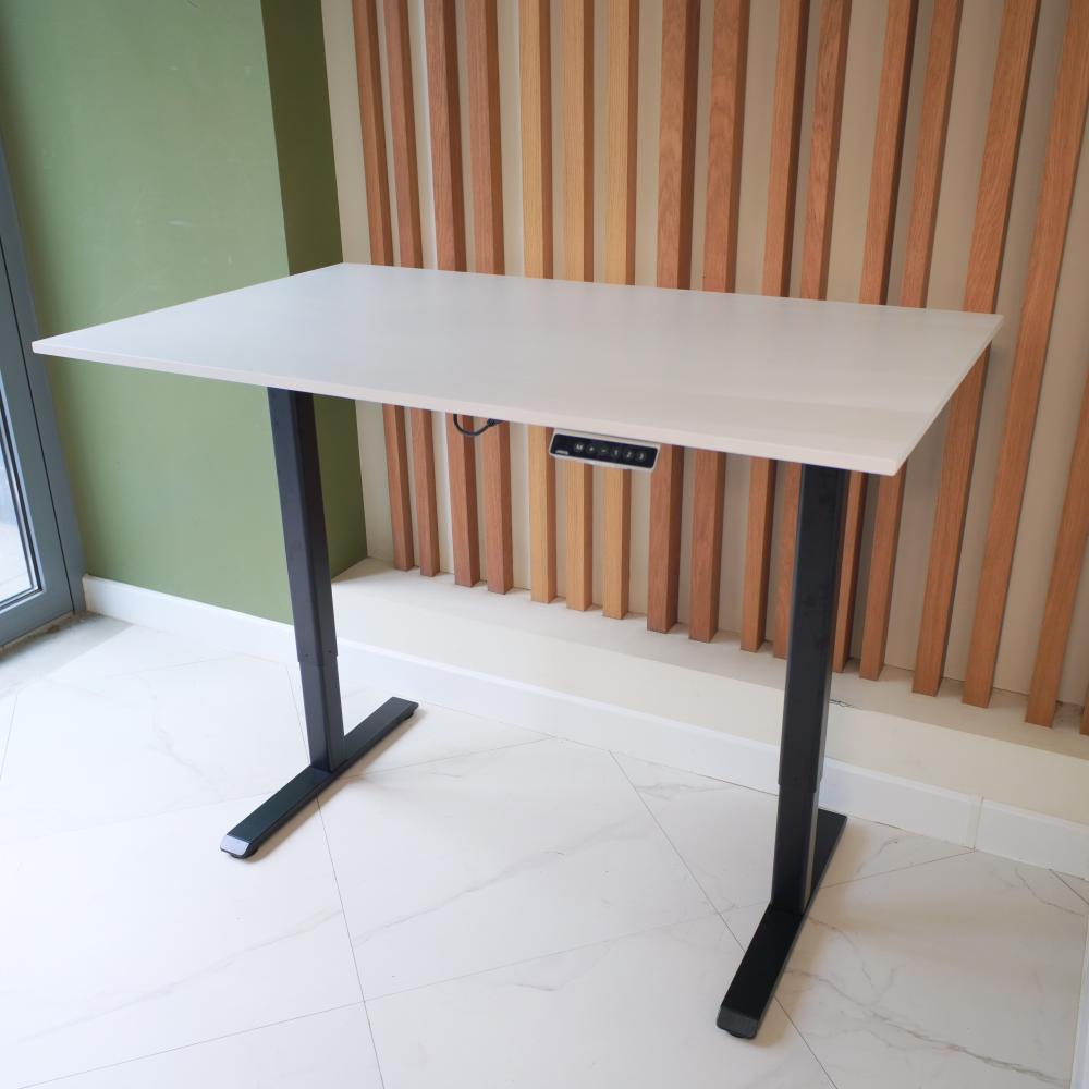 UPSTOL balandligi sozlanishi kompyuter stoli One: ramka qora va sunta stol usti 130х60 SHB2420-D450-B-W130 10