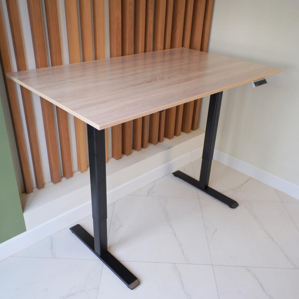 UPSTOL balandligi sozlanishi kompyuter stoli One: ramka qora va sunta stol usti 130х60 SHB2420-D450-B-W130 3