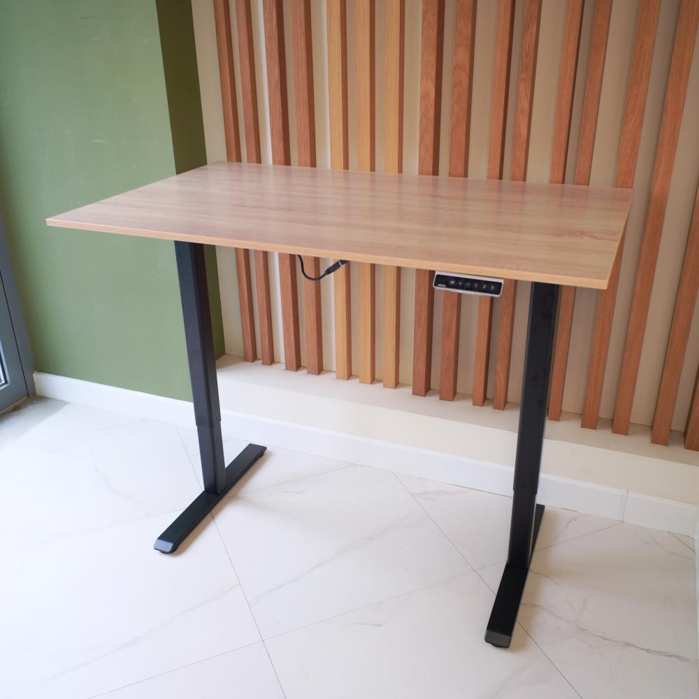 UPSTOL balandligi sozlanishi kompyuter stoli One: ramka qora va sunta stol usti 130х60 SHB2420-D450-B-W130 1