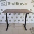UPSTOL balandligi sozlanishi kompyuter stoli One: ramka qora va sunta stol usti 130х60 SHB2420-D450-B-W130 2