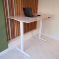 UPSTOL balandligi sozlanishi kompyuter stoli One: oq ramka va stol usti Sunta 145х80 SHB2420-D450-W-K145 6