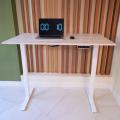 UPSTOL balandligi sozlanishi kompyuter stoli One: oq ramka va stol usti Sunta 145х80 SHB2420-D450-W-K145 7