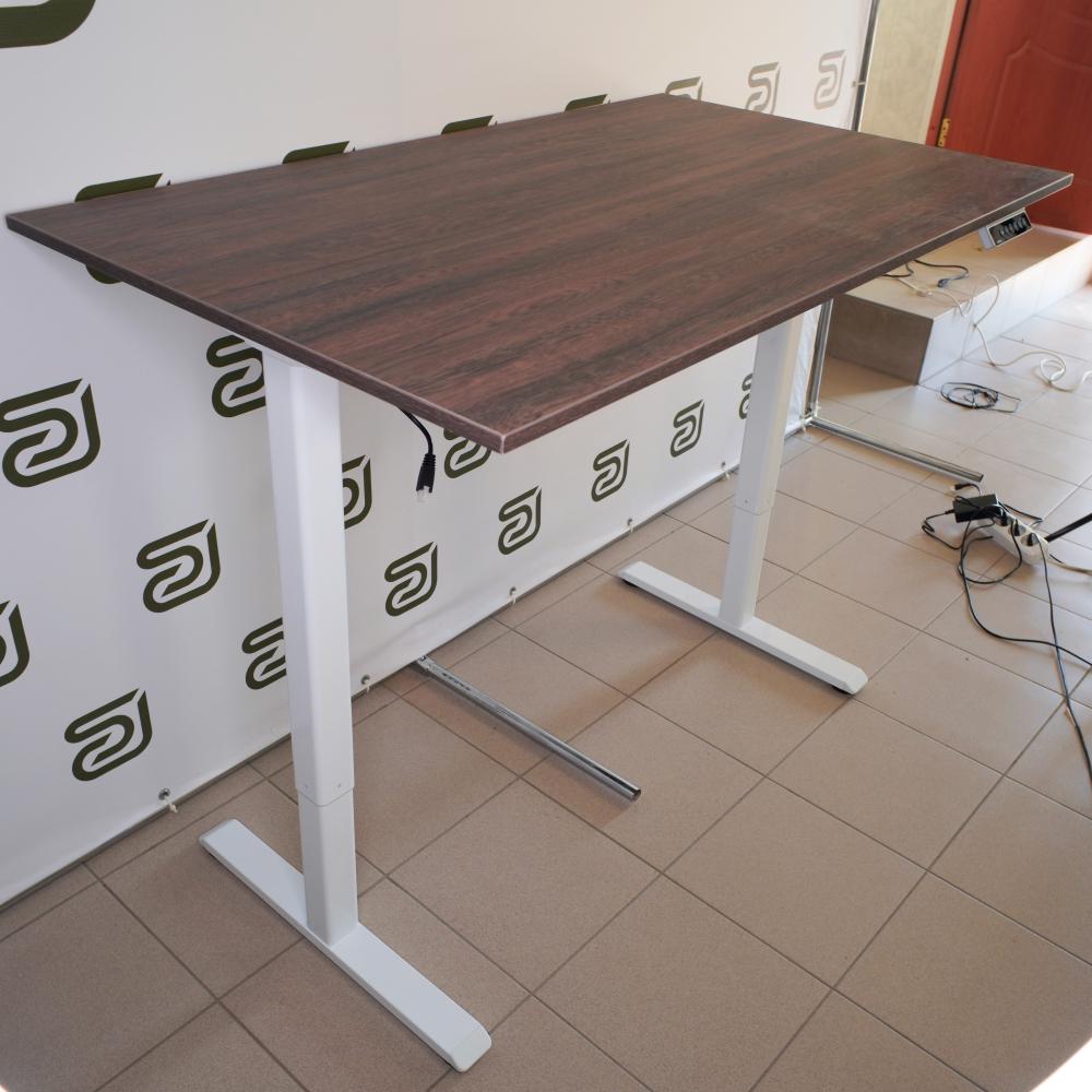 UPSTOL balandligi sozlanishi kompyuter stoli One: oq ramka va stol usti Sunta 145х80 SHB2420-D450-W-K145 5