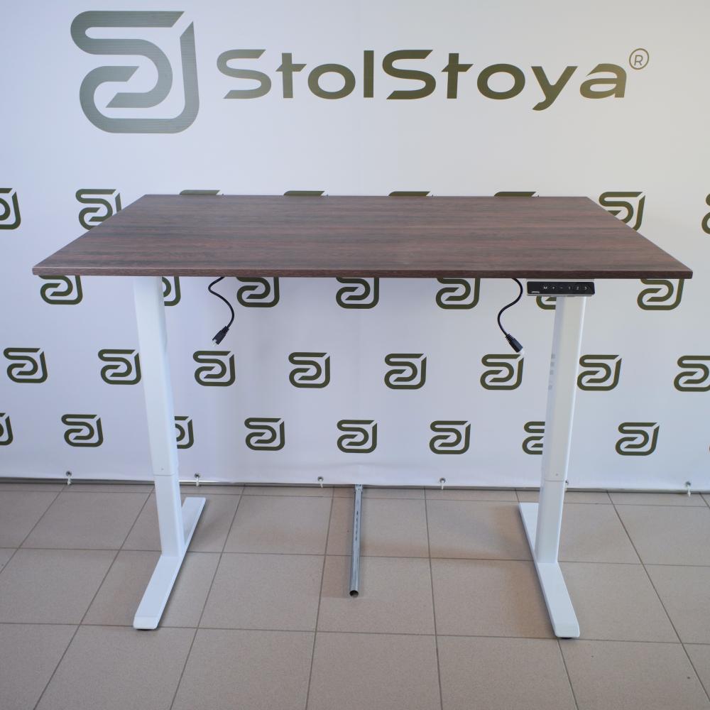 UPSTOL balandligi sozlanishi kompyuter stoli One: oq ramka va stol usti Sunta 145х80 SHB2420-D450-W-K145 4