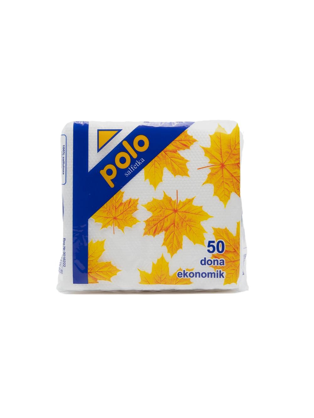 Салфетки Polo, 50 шт, 23×23 см, Минимальный заказ 14 упаковок. Цена указана за 1 упаковку 1