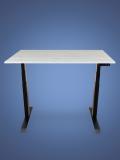 Balandligi sozlanadigan Upstol Stand Pro kompyuter stoli, qora rama, LDSP stol usti PE312B-130. 5
