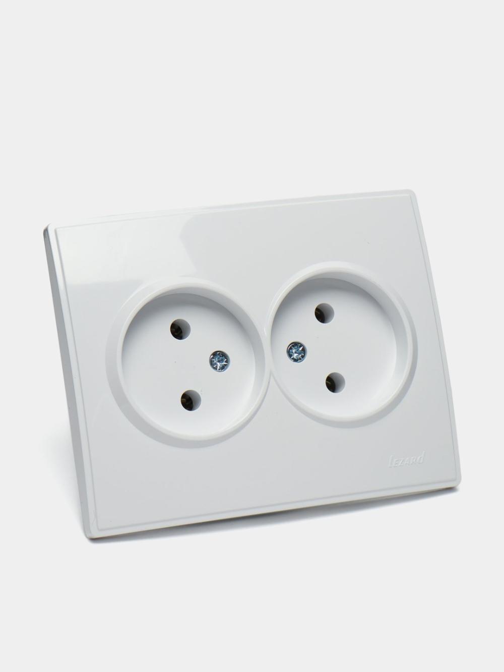 Rozetka ikkitalik Lezard oq 705-0202-128B 1