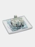Rozetka ikkitalik Lezard oq 705-0202-128B 2