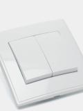 Chiroq o'chiruvchi ikkitalik Lezard Lesya 705-0202-101, oq rang 2