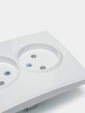 Rozetka ikkitalik Lezard oq 705-0202-128B 4