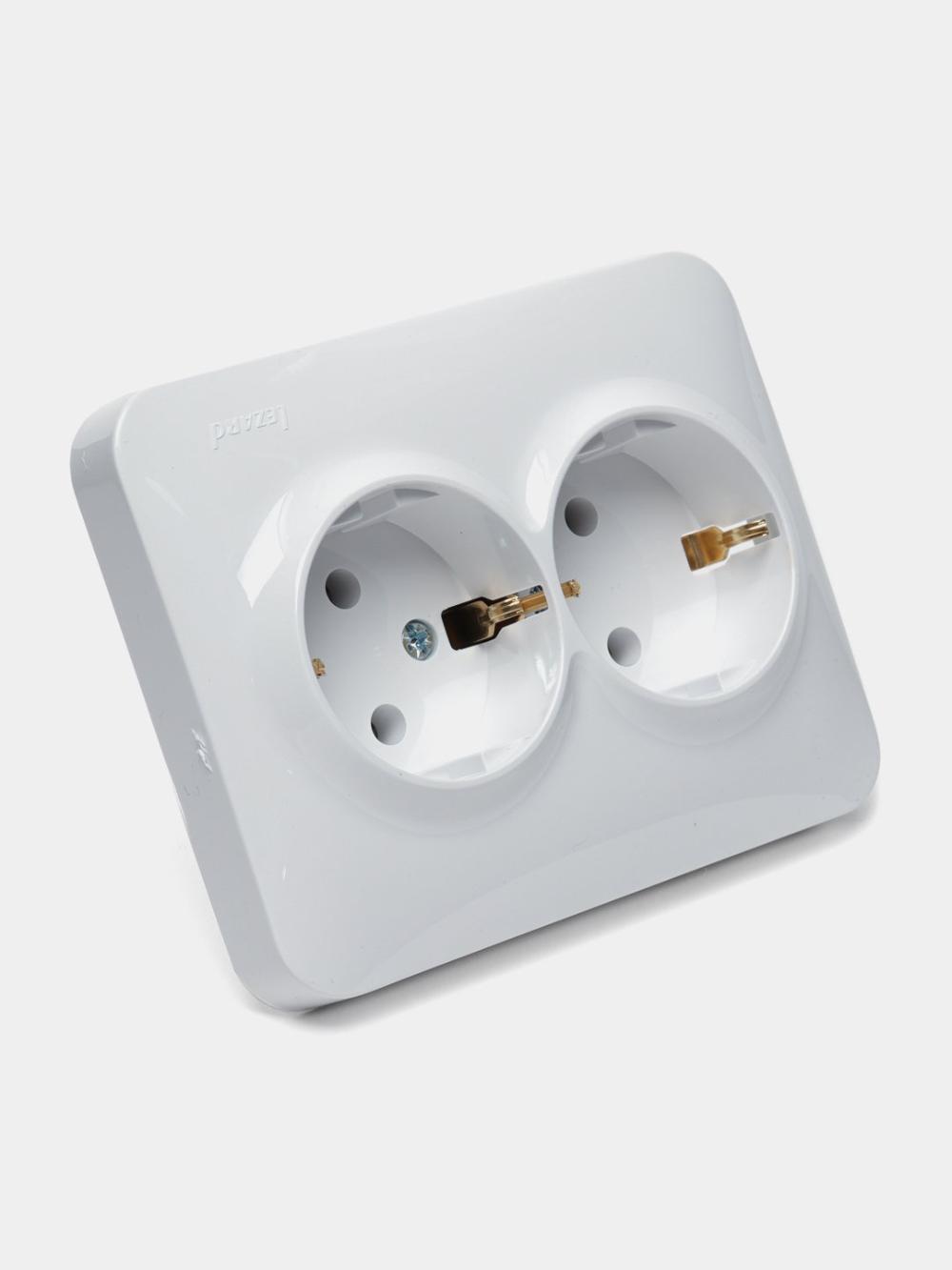 Ikkitalik rozetka Lezard KARINA LIFE, oq, 708-0200-127B 3