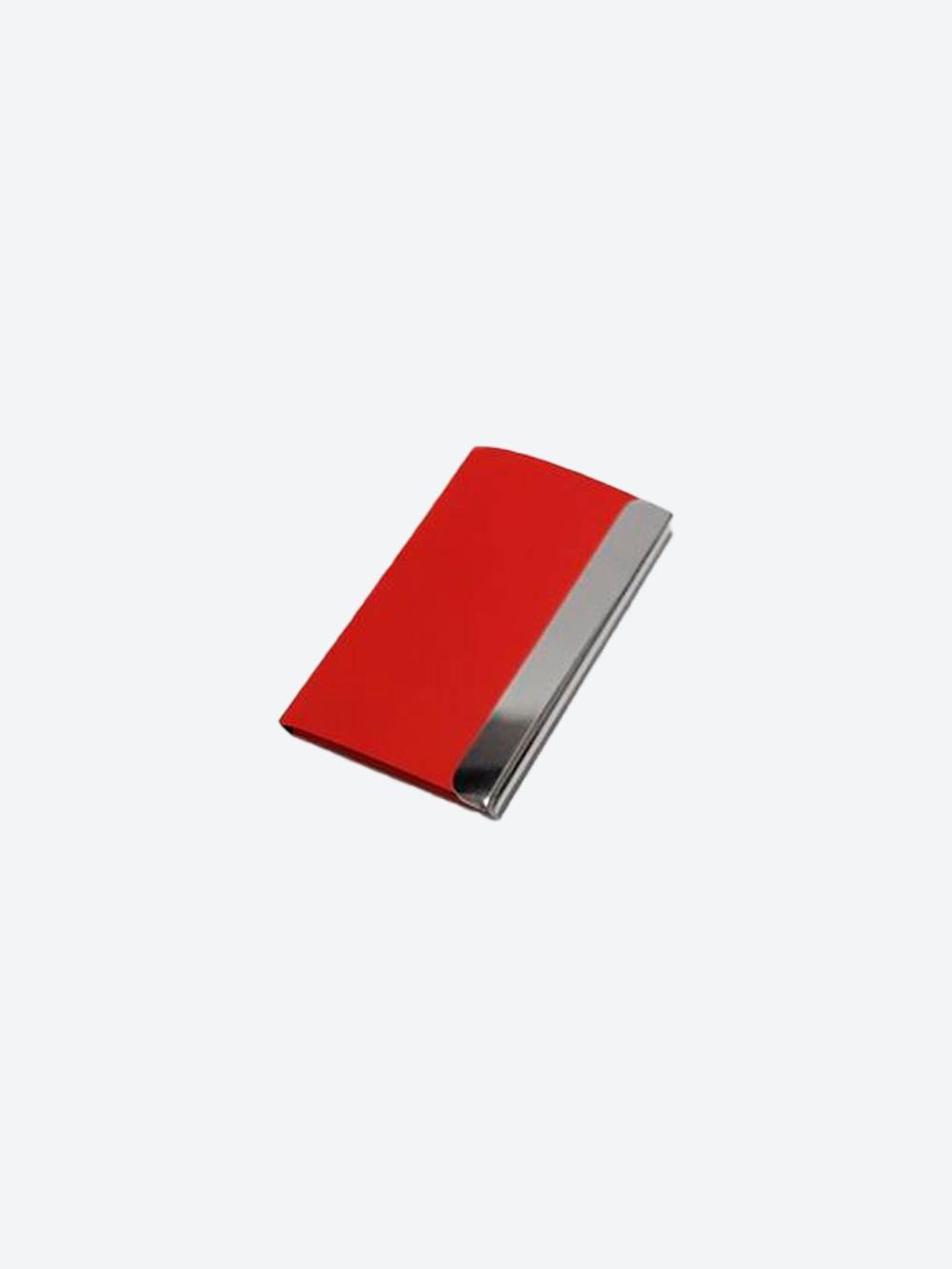 Karta egasi - "Wave" metall qo'shimchali vizitka ushlagichi, magnit qopqoqli eko-charmdan yasalgan kredit karta ushlagichi 2
