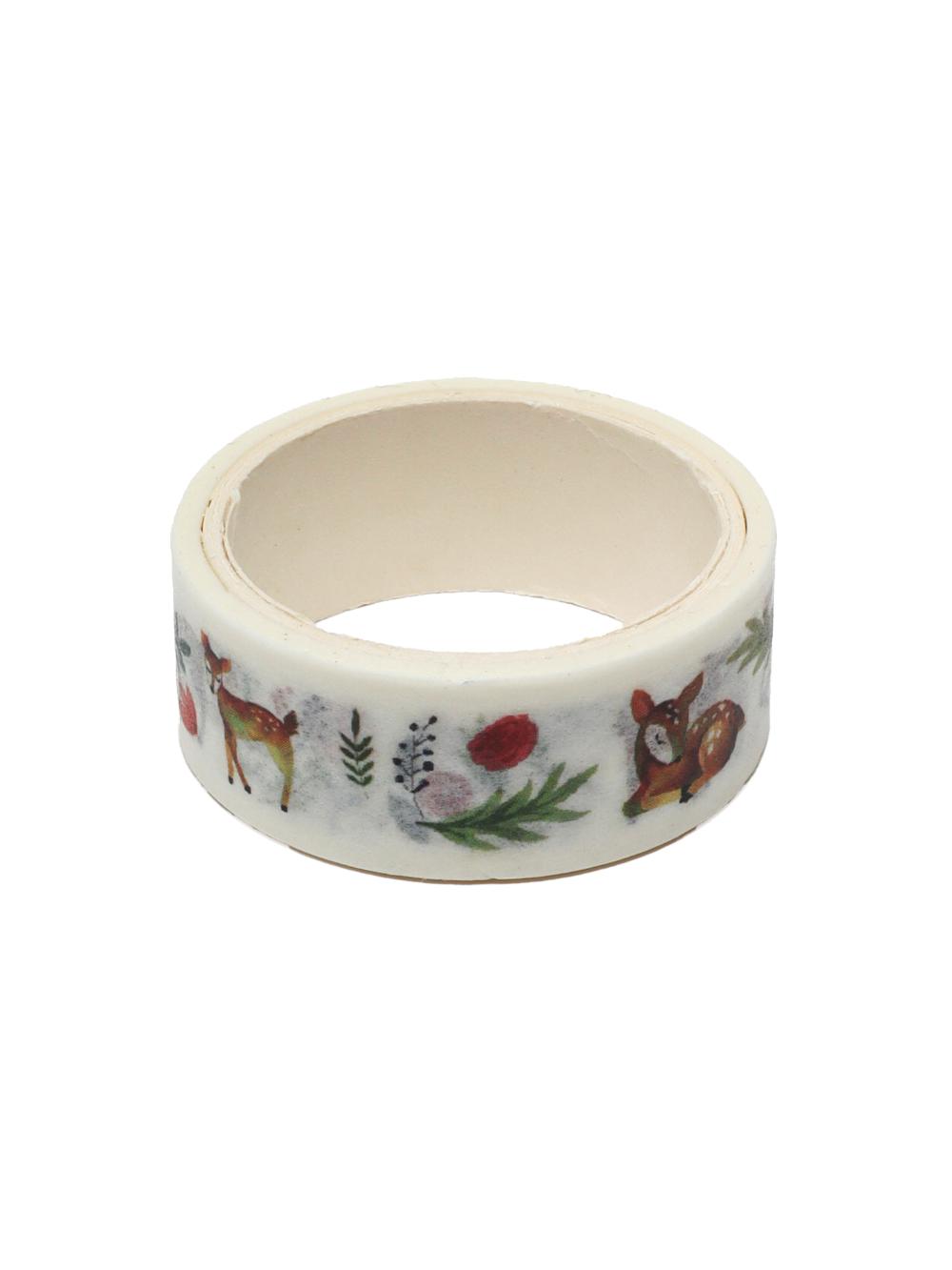 Клейкая лента декоративная MESHU "Cute deer", 1,5 см*3м MS_36875 1