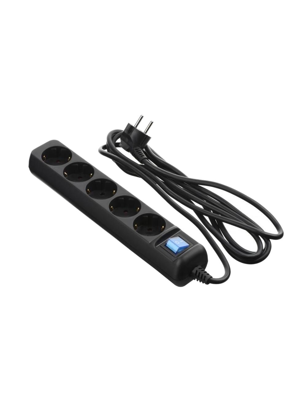 Сетевой фильтр 2E Surge protector 5XSchuko switch, 3G*1.5мм, 1.8м, white 1
