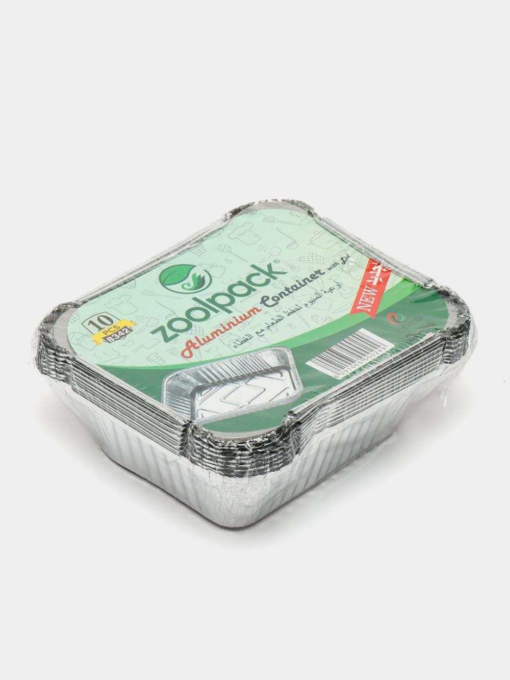 Alyuminiy qopqoqli konteyner Zoolpack, 8342, 10 dona, 430 g 1