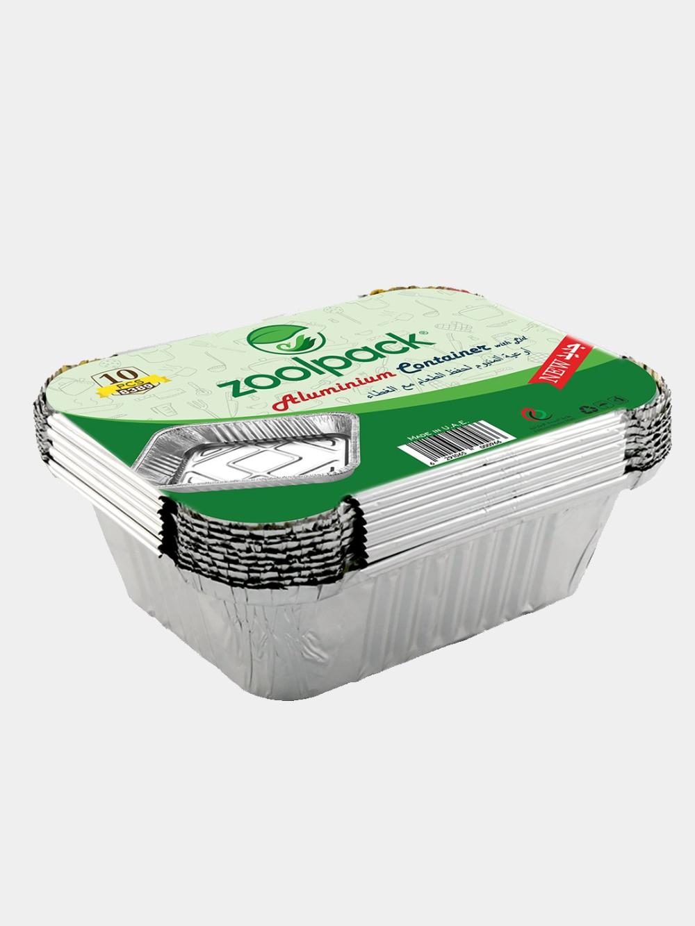 Alyuminiy qopqoqli konteyner Zoolpack, 8342, 10 dona, 430 g 3