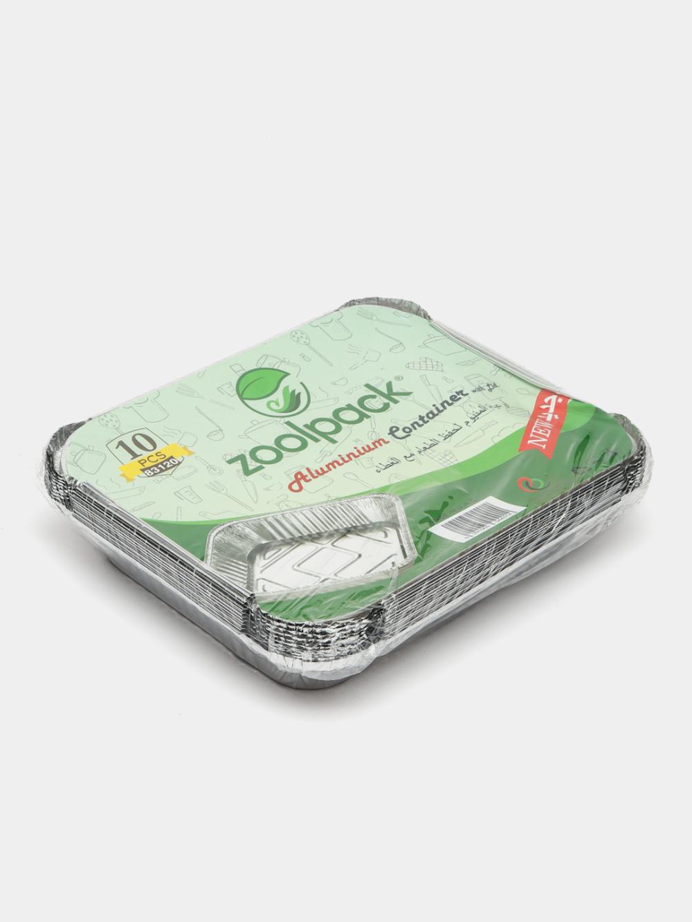 Контейнер алюминиевый с крышкой Zoolpack, 10 шт, 1050 г, 83120 1