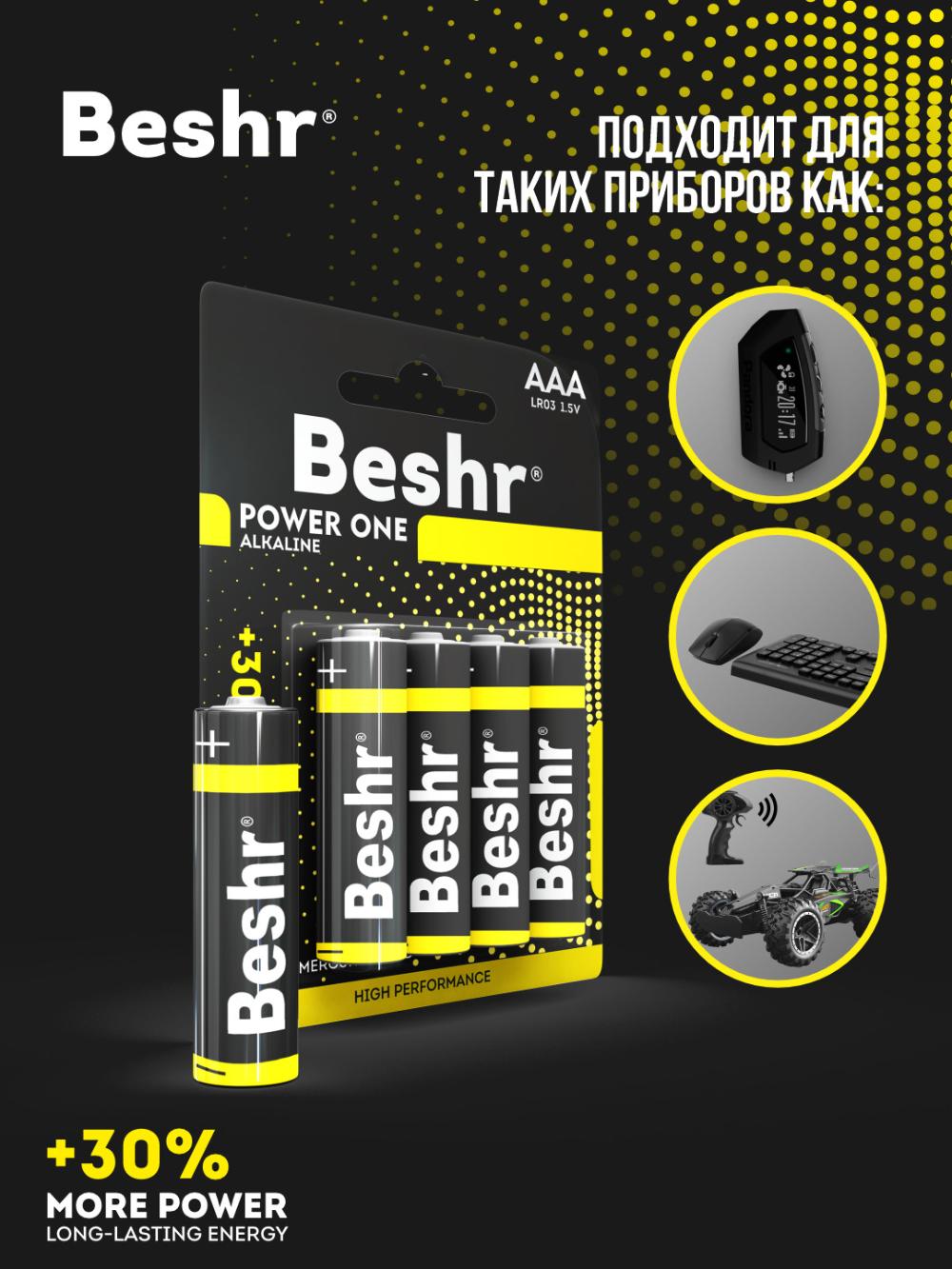 Батарейки POWER ONE ALKALINE 4B AA 2