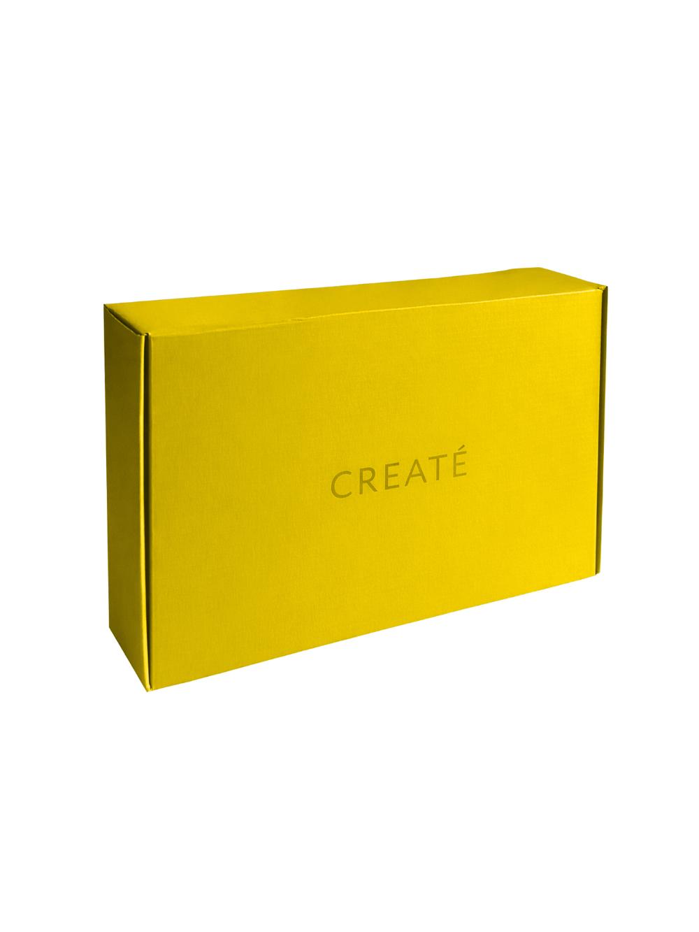 Colorbox qutisi 30×20×8 sm — sariq rang 1
