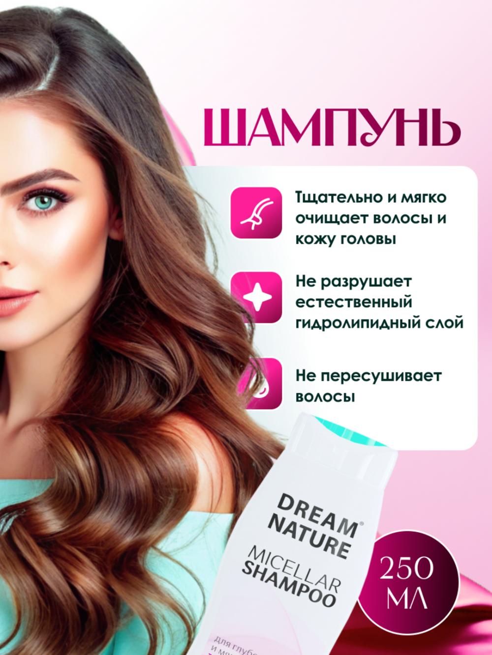 Подарочный набор для женщин, 2 шт по 250 мл, Мицеллярный шампунь и Гель для душа Нет отзывов 2