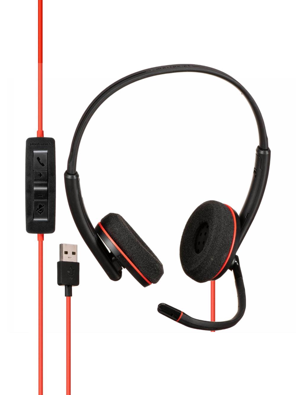 Проводная USB гарнитура PLANTRONICS BLACKWIRE C3220 (POLY) USB-A 2