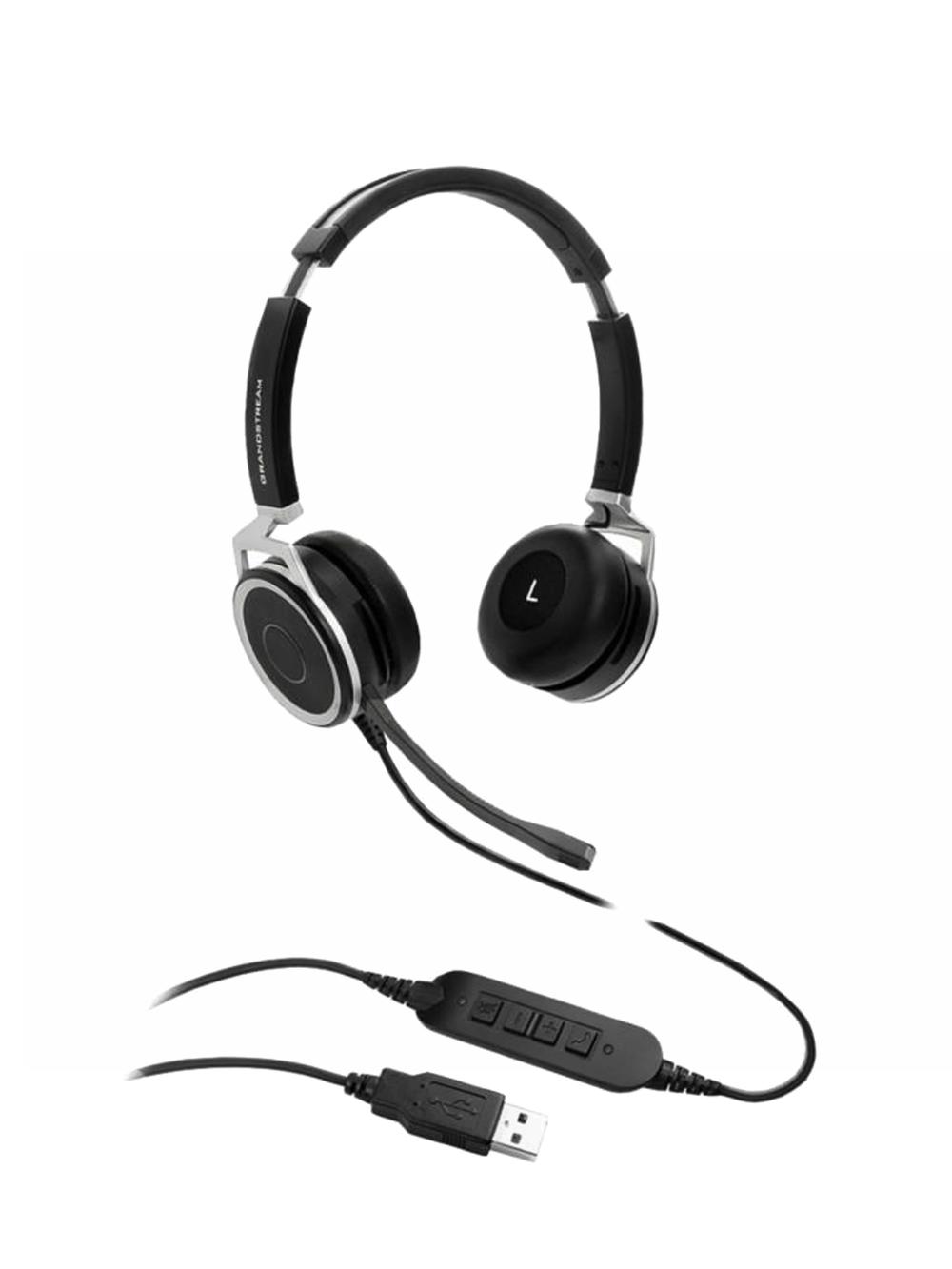Mikrofonga ega naushniklar Grandstream GUV3005. USB garnitura 1