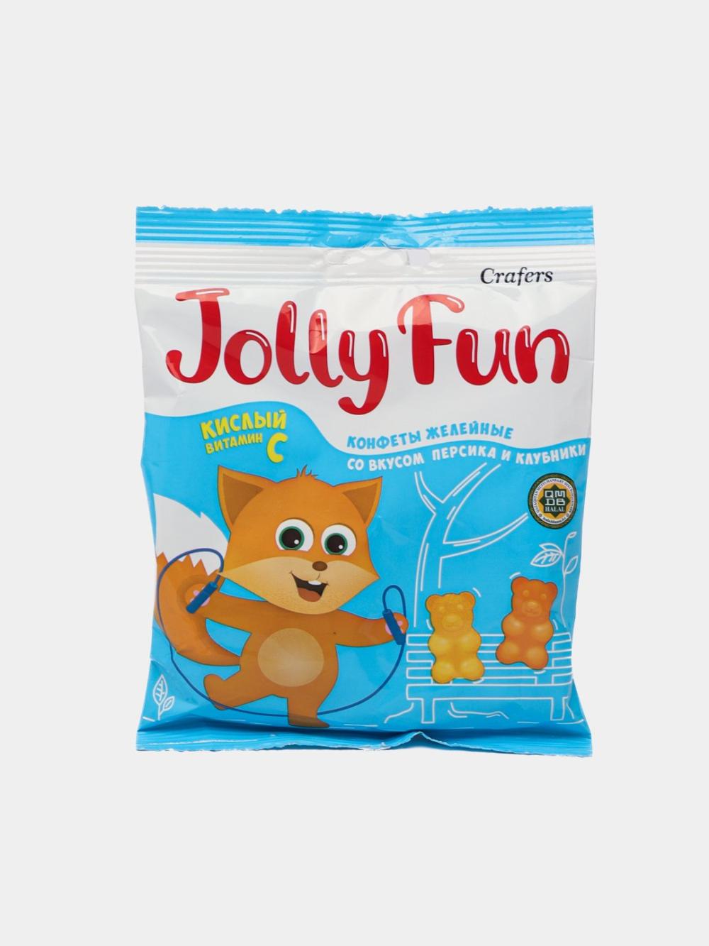 Jolly Fun с витамином С (Персик-клубника) (70гр) 1