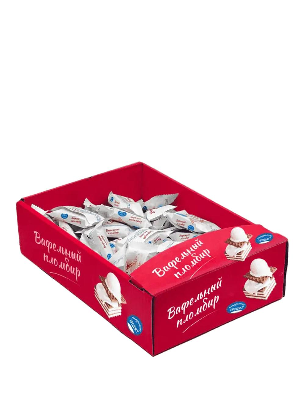Vafli plombir qora barg-oq krem ta'mli (TV box) (900 gr) 1