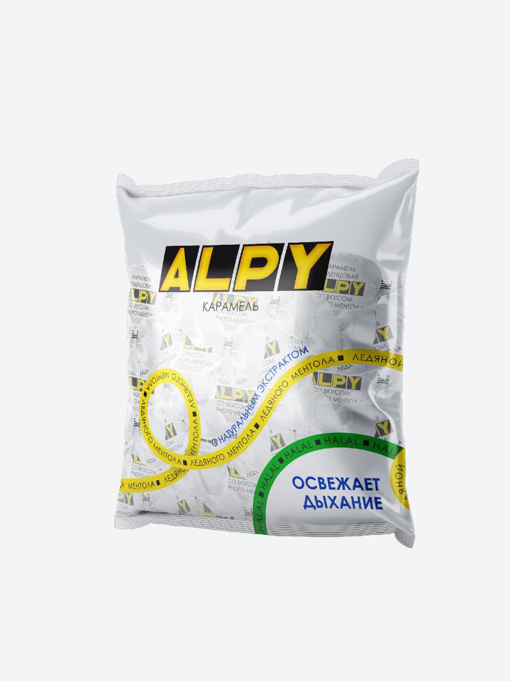 Карамель леденцовая Alpy (со вкусом ледяного ментола) (500 гр) 1