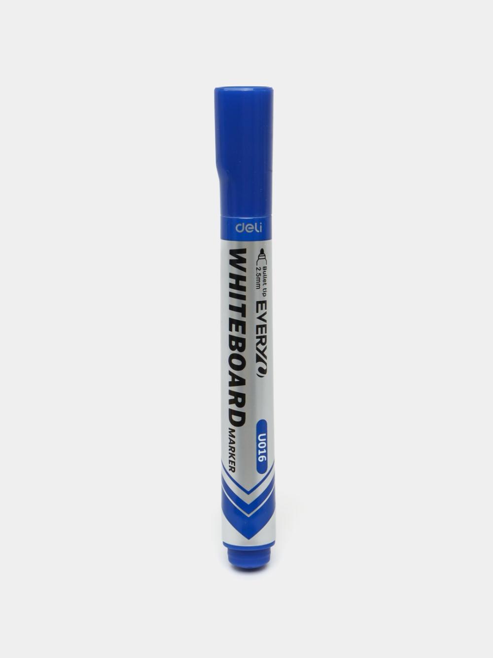 Oq doska uchun marker (ko`k) Deli D-016-BL-EU 1