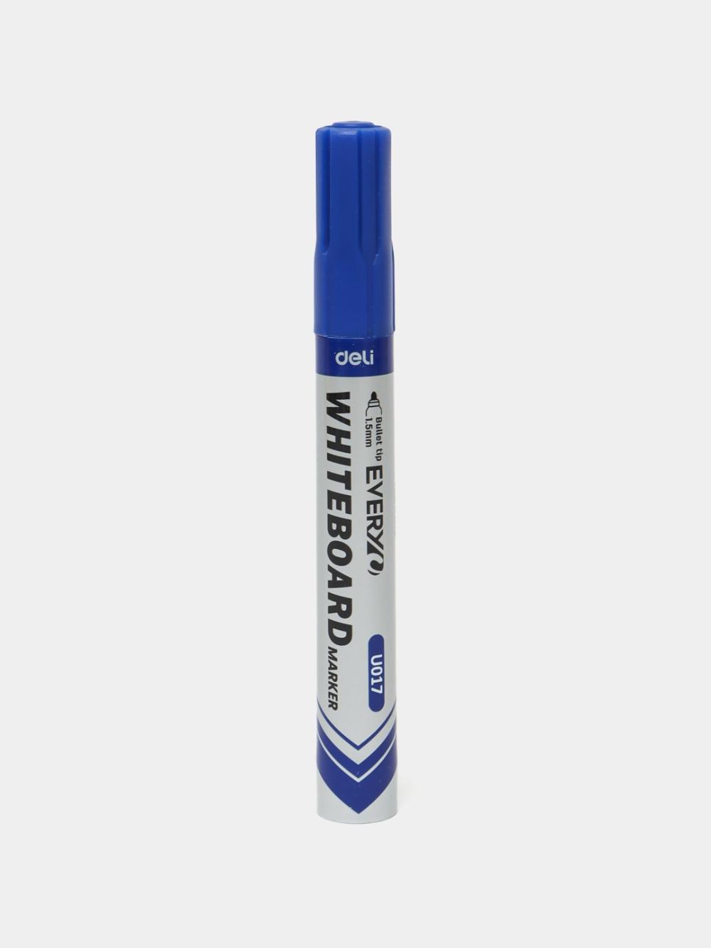 Oq doska uchun marker (ko'k)  Deli D-017-BL-EU 1