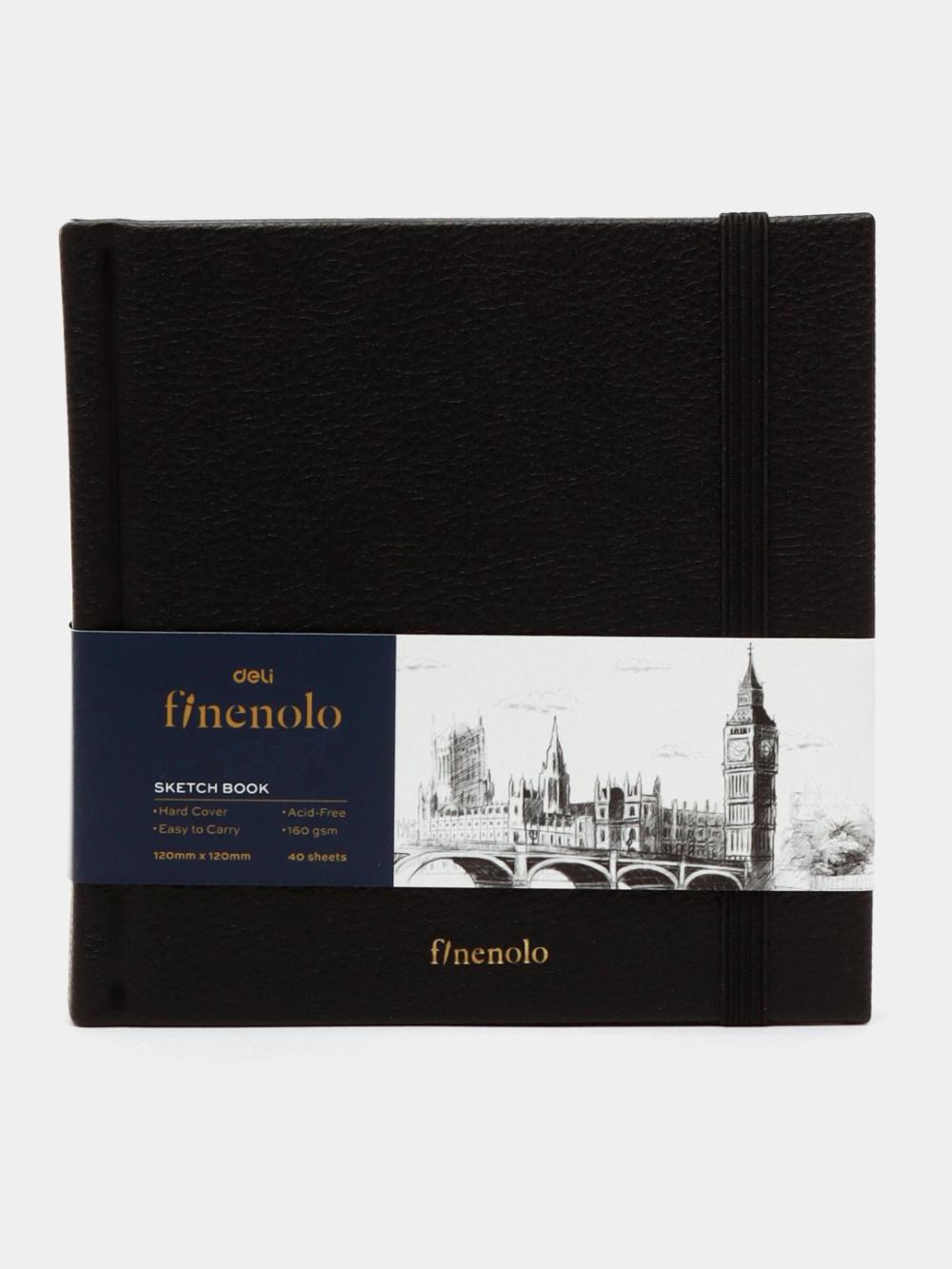 Sketching uchun bloknot 12x12 sm, 40 varaq, 160 g/m, Deli D-285-EC 1