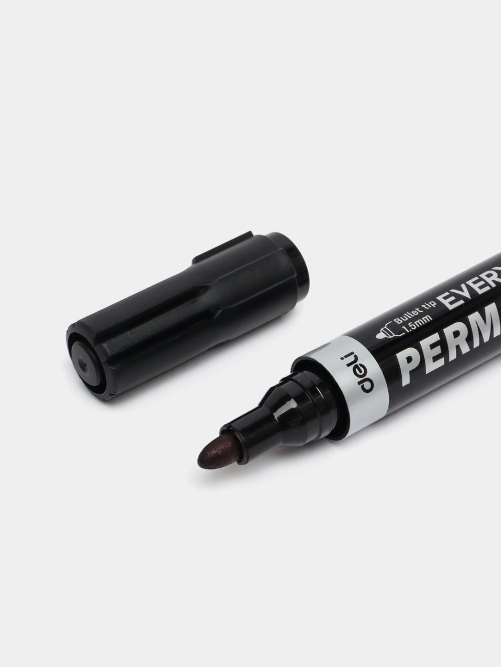 Deli D-217-BK-EU doimiy marker (qora) 2