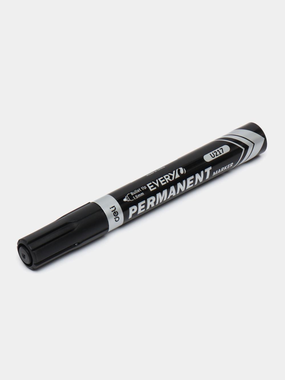 Deli D-217-BK-EU doimiy marker (qora) 1