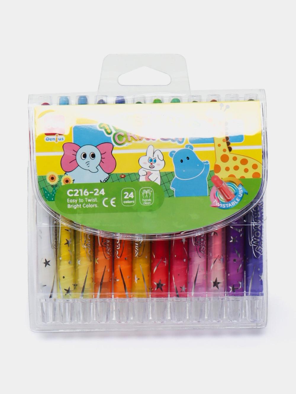 Pastel bo'rlar 24 rang, Deli D-216-24-EC 1