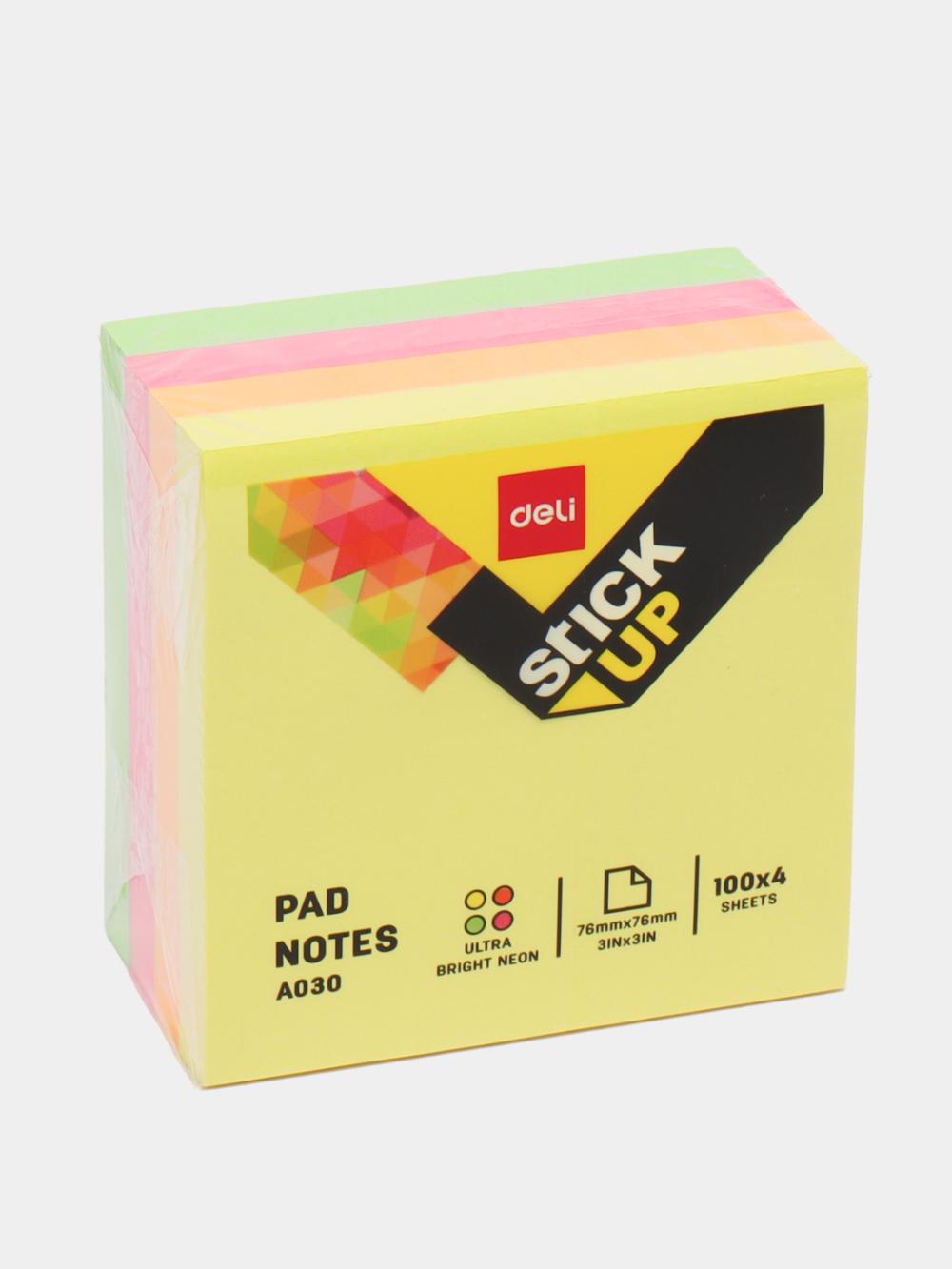 O'zi yopishuvchi qog‘oz, 76×76 mm, kub, 4 rang, Deli D-03003-EA 1