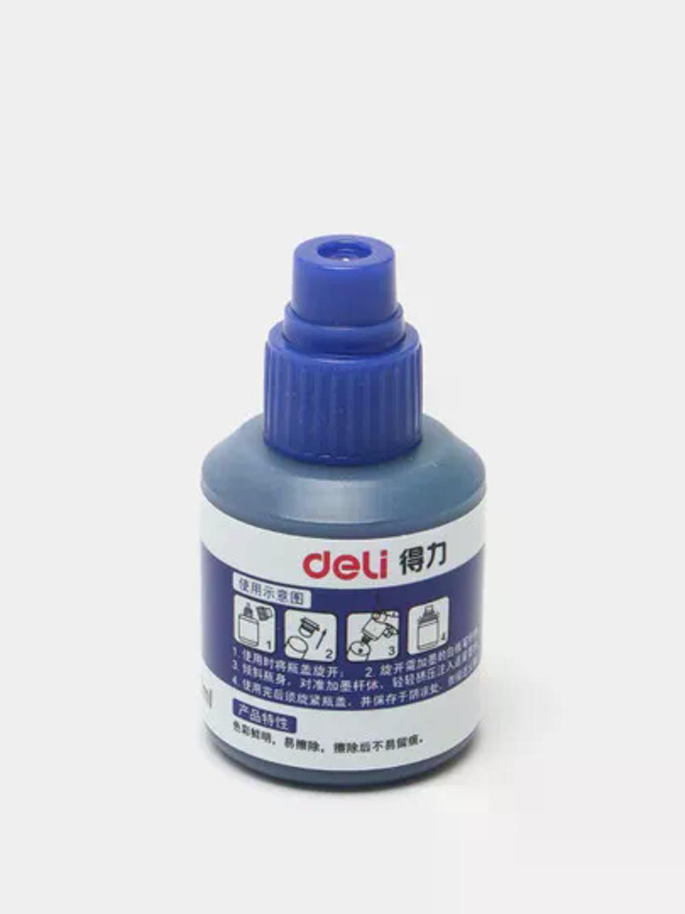 Marker uchun siyoh WB 004 (ko`k) Deli D-630-ESBL 1