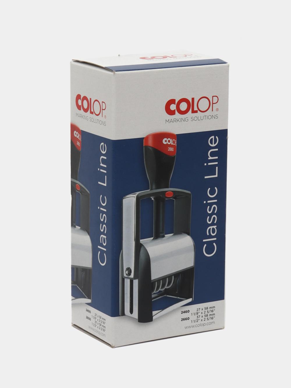 Датер+штамп 2660 D04 анг.(чр/сн) Colop 106702 4