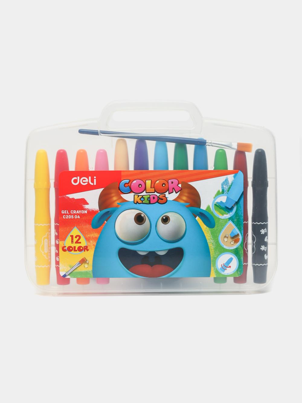 Gel rangli qalamlar 12 xil rang (Color kids) Deli D-20504-EC 1