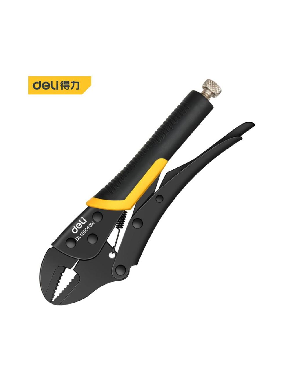 Плоскогубцы прямые с фиксацией (черный) Deli D-DL109010H 1