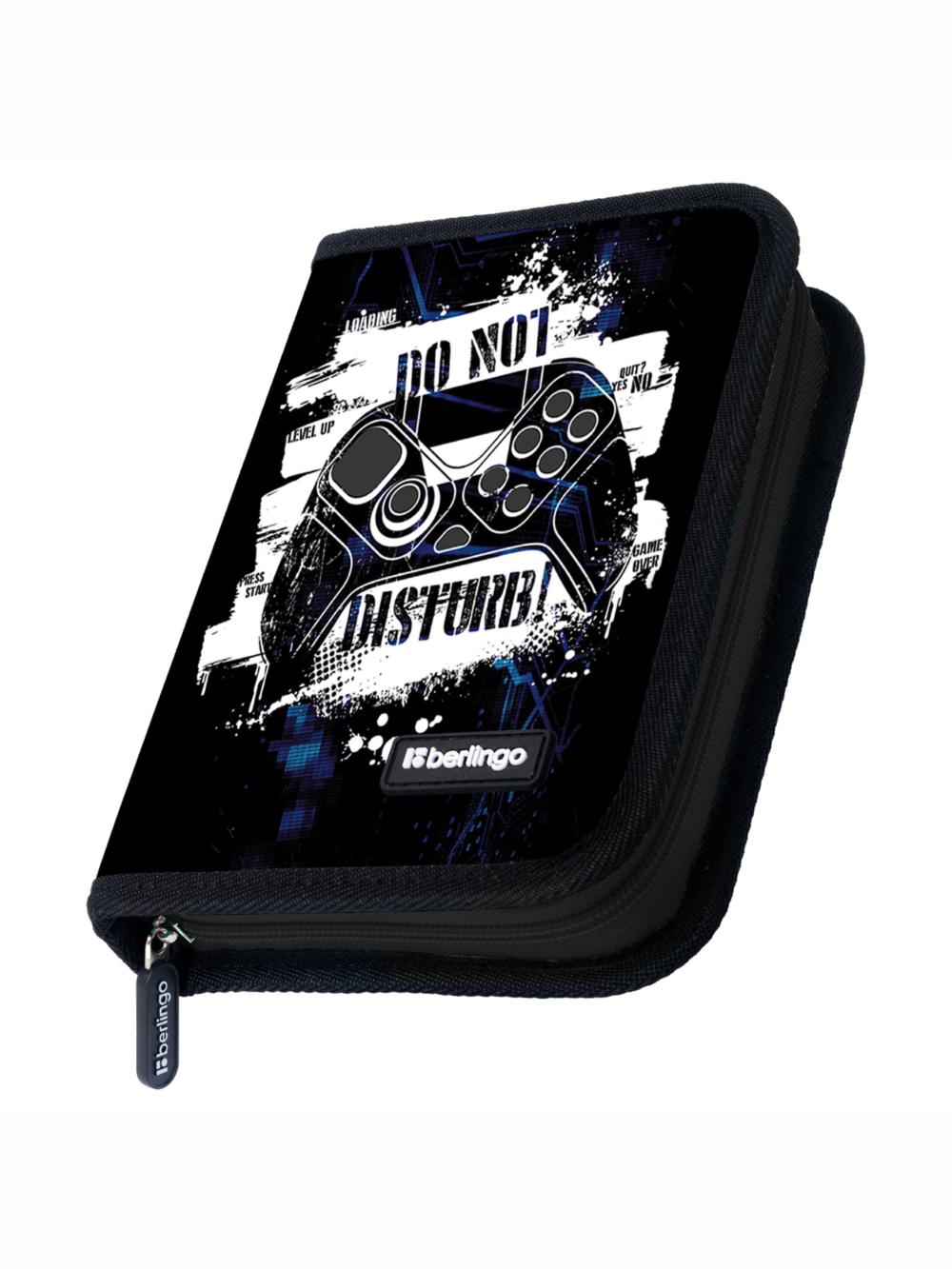 Пенал "Do not disturb", 1 отделение, 200*140*40мм, дополнительная откидная секция, полиэстер Berlingo PK-EXM-1021 1