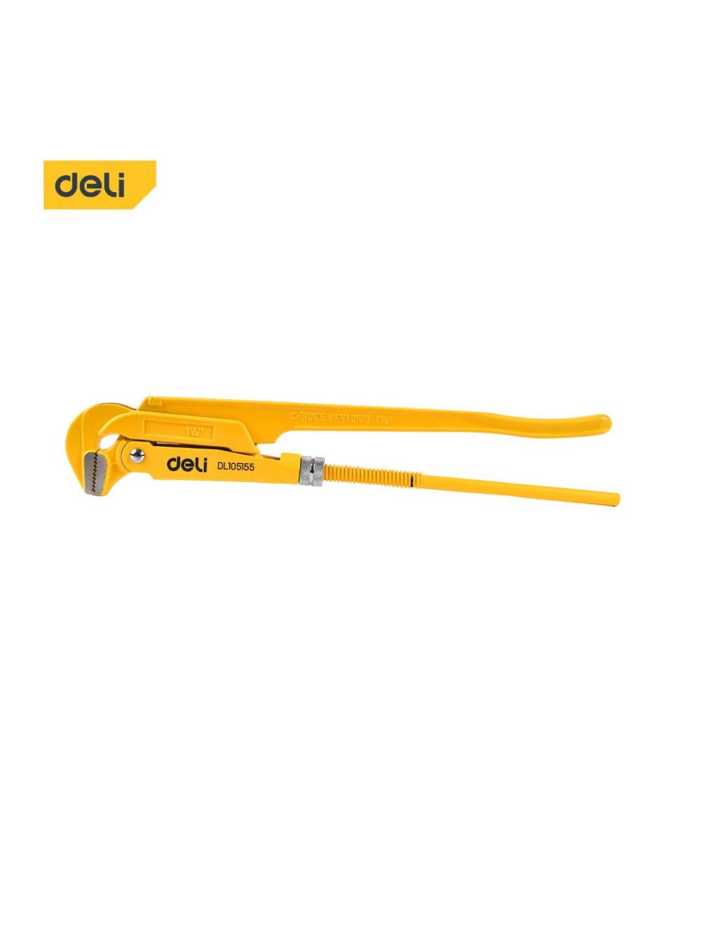 Ключ газовый 90гр 1,5" Deli D-EDL105155 1