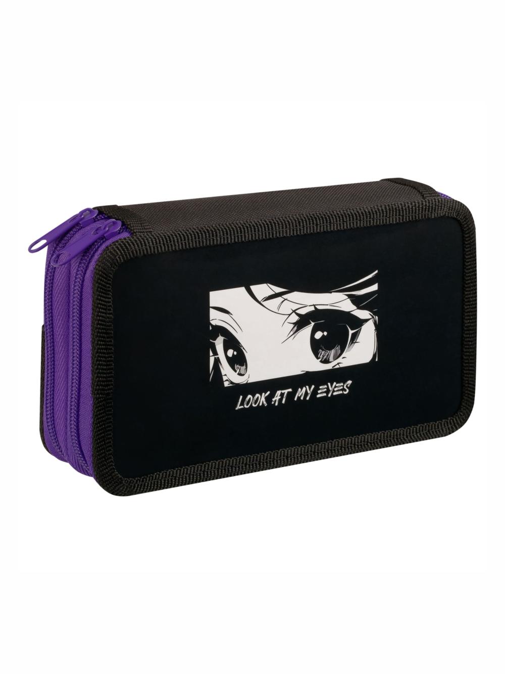 Пенал "Anime eyes", 2 отделения, ламинированный картон, 190*110 мм ArtSpace ПК2_59995 2