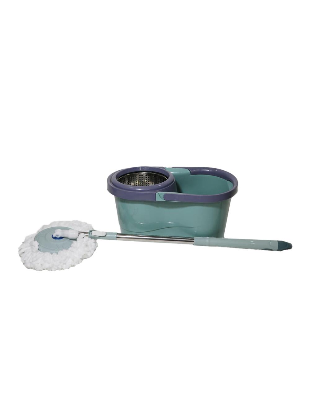 Shvabra chelak bilan Spin Mop2 - Maksimum metall siqish 1